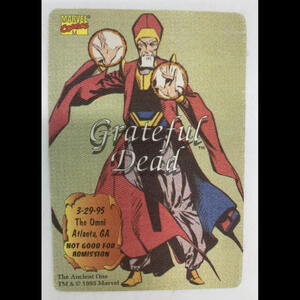 Grateful Dead Backstage Pass 3-29-95 Omni Atlanta GA Marvel Comics Ancient One